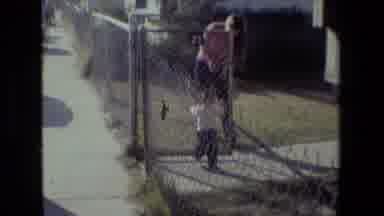 Lansing Michigan (1981): White Shirt Toddler Walking Old Short Video