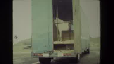Malibu California USA (1981): Horse In The Back Of A Large Truck-Trailer, Then