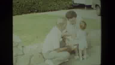 Malibu California USA (1981): Grandparents Meeting Grandchild