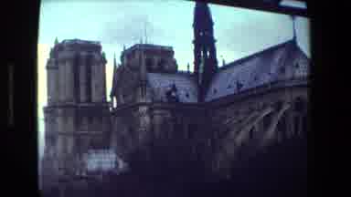 Paris France (1981): Urban Setting With Large Industrial Building And Vintage Cars