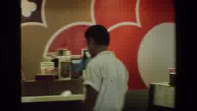 San Diego Naval Base (1981): People Waiting At The Front Desk Of A Salon