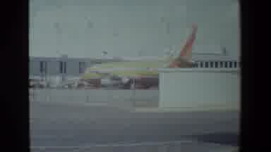 San Diego Naval Base (1981): Hangar Runway Aircraft Flying Machine Helicopter