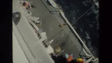 San Diego Naval Base (1981): Military Ship Moving In Water