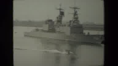 San Diego Naval Base (1981): Battle Ship At Docks