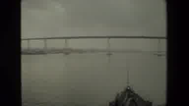San Diego Naval Base (1981): View Of Lake Or River And Bridge