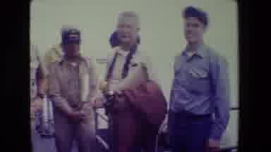 San Diego Naval Base (1981): Five Navy Men Boat Sailing Blue Sea Distant Island