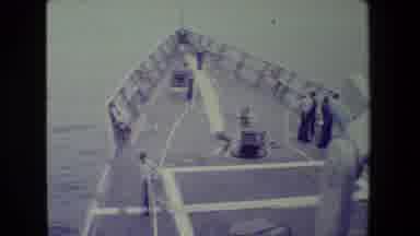 San Diego Naval Base (1981): Sailors Working On Board A Military Ship At Sea