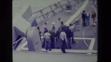 San Diego Naval Base (1981): Sailors On A Ship Inspecting And Preparing It For The