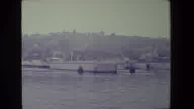 San Diego Naval Base (1981): Boats Sitting On Water