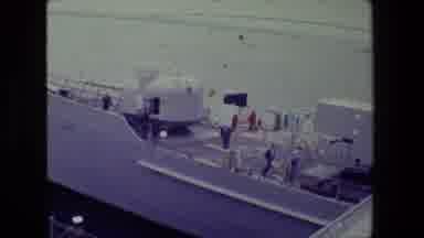 San Diego Naval Base (1981): Men Walking In A Ship With The Number 88 On It