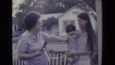 San Antonio Texas (1982): Mother And Daughters Outside Taking Pictures