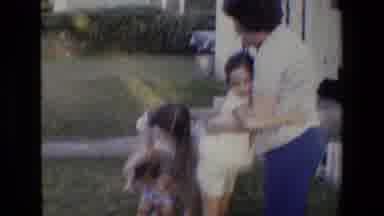 San Antonio Texas (1982): A Girl Hugging A Woman Standing Next To Another Girl