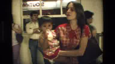 San Antonio Texas (1982): Females Holding Babies And Conversing Amongst Themselves