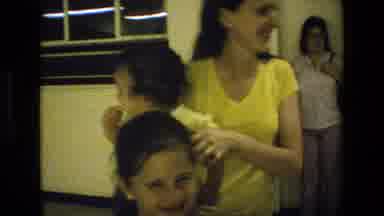 San Antonio Texas (1982): Woman With A Baby In Her Arms And A Laughing Girl And A