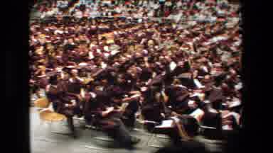 Lansing Michigan (1983): High School Seniors At Their Graduation Waiting To