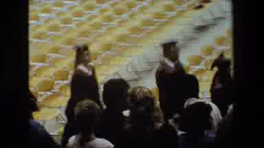 Lansing Michigan (1983): Graduates Walk To The Stage