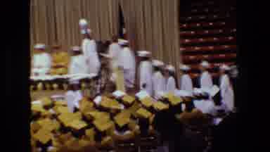 Lansing Michigan (1983): Students Graduate Walk
