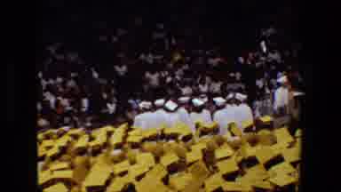 Lansing Michigan (1983): Students Queued Up On An American Graduation Ceremony
