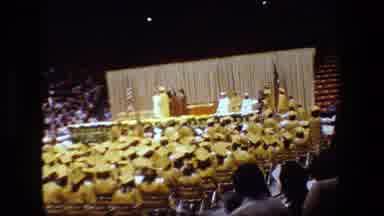 Lansing Michigan (1983): Students In Receiving Their Diploma On A Stage In Front