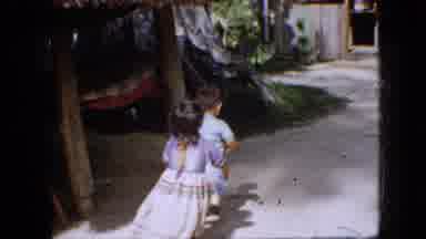 Pennsylvania USA (1958): Young Children Having Fun Outside At Resort Location On