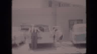 Pennsylvania USA (1958): Old Cars Parking On Street