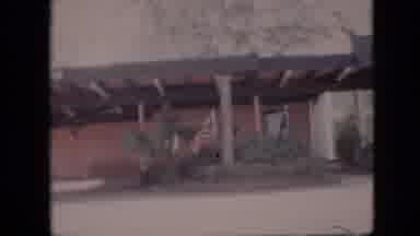 Pennsylvania USA (1958): Outside Of Old Building With Flag Waving