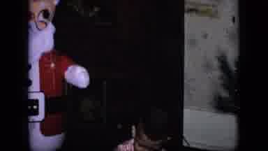 Philadelphia Pennsylvania USA (1964): A Man, A Child An A Santa Claus Doll In A
