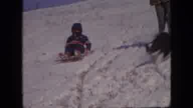 Philadelphia Pennsylvania USA (1964): Snow Day Kids Having Fun