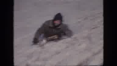 Philadelphia Pennsylvania USA (1964): People Playing And Dancing In The Snow
