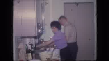Philadelphia Pennsylvania USA (1964): 1950'S Era Retro Married Couple Vintage Home