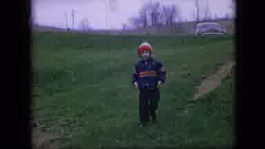 Philadelphia Pennsylvania USA (1964): Child Walking Toward The Camera And
