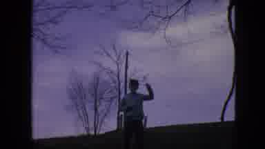 Philadelphia Pennsylvania USA (1964): Boy Exploring Nature As He Is Being Called