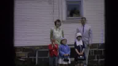 Philadelphia Pennsylvania USA (1964): Family Home Move Out Side Of The Home With