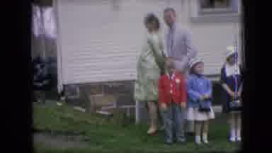 Philadelphia Pennsylvania USA (1964): Scenery From A Moving Vehicle And A Family