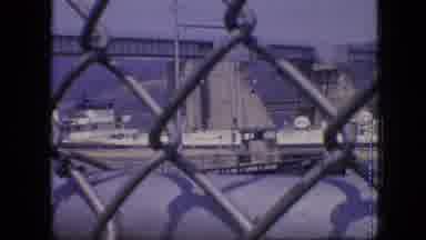 Philadelphia Pennsylvania USA (1964): A View Of A Shipyard Through A Fence