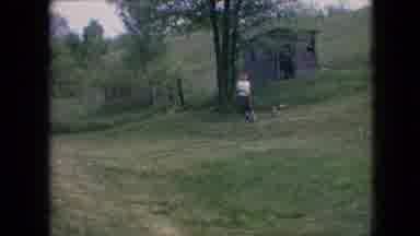 Philadelphia Pennsylvania USA (1964): Boy, Dog, Outside, Grass, Content, Dog