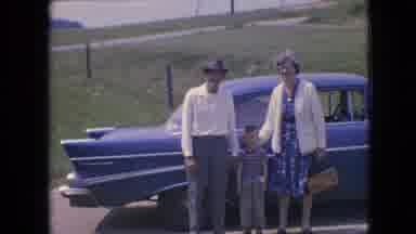 Philadelphia Pennsylvania USA (1964): Family Taking A Drive In A Classic