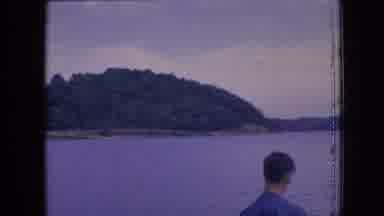 Philadelphia Pennsylvania USA (1964): Man Watches Boat On A Lake