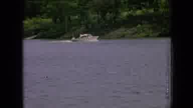 Philadelphia Pennsylvania USA (1964): Beautiful Landscape Of Boat Riding Down