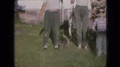 Philadelphia Pennsylvania USA (1964): People Displaying Fish Caught Behind A House