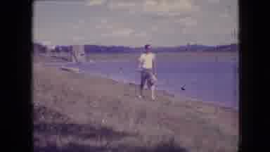 Philadelphia Pennsylvania USA (1964): Family Playing By The Water