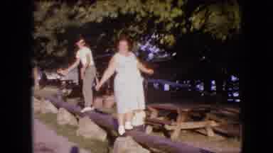Philadelphia Pennsylvania USA (1964): A Family Walking Around A Large Lake