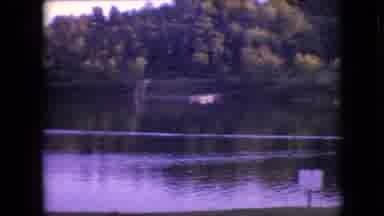 Philadelphia Pennsylvania USA (1964): Vintage Video Of Boat Cruising Down Lake