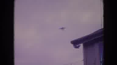 Philadelphia Pennsylvania USA (1964): Small Plane Flying Low And Then Rising Seen