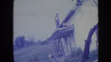 Philadelphia Pennsylvania USA (1964): Father Repairs A Roof Roof, Carpe