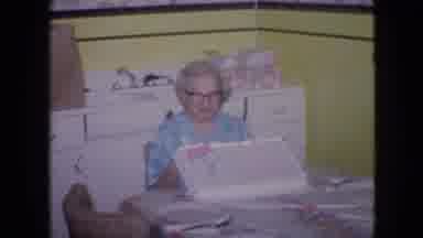 Philadelphia Pennsylvania USA (1964): Older Woman Celebrating A Special Occasion