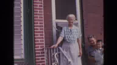 Philadelphia Pennsylvania USA (1964): Young Boy With His Family Posing In Front Of