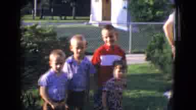 New Jersey USA (1965): Family Photo Kids Happy