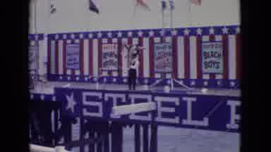 New Jersey USA (1965): Steel Pier Show Of A Man Holding Up A Woman,Then The Man