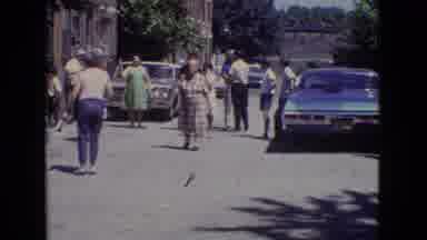 New Jersey USA (1965): People Walking Street Group Summer